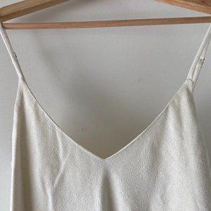 OZMA Bias Slip Dress in Natural (XS)